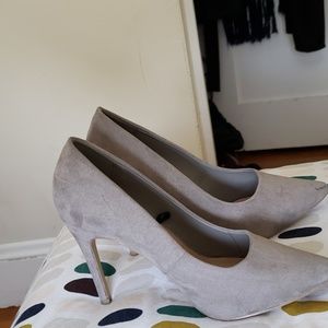 Grey high heels